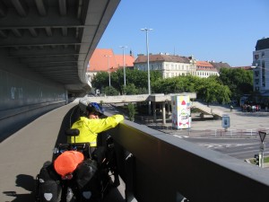 Bridge into Bratislava, Slovakia