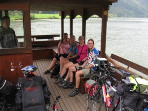 On the ferry with Martin and Gail