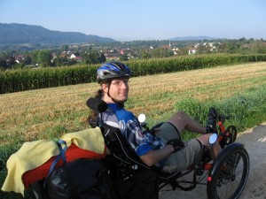 Zach on his trike