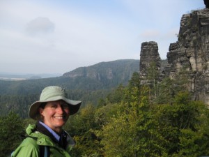 Spectacular sandstone cliffs in the Czech Bohemian Switzerland National Park