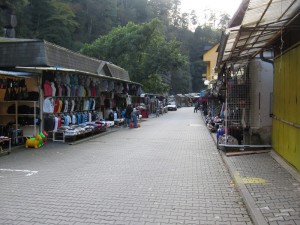 Hřensko's vendor booths