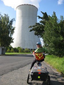 Huge power plant cooling tower