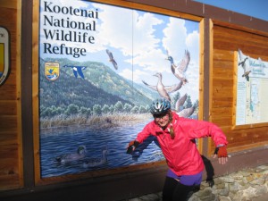 Jennifer at the Kootenai Wildlife Refuge