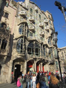 A building designed by Gaudí