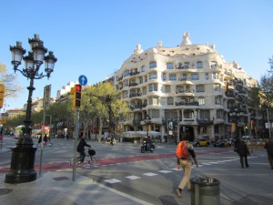 A building designed by Gaudí