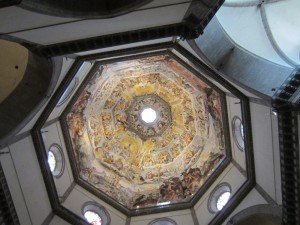 Inside of the Florence Duomo ceiling