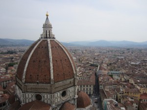 Outside of the Florence Duomo dome