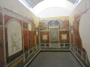 Room of wall frescoes