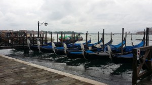 Parked gondolas