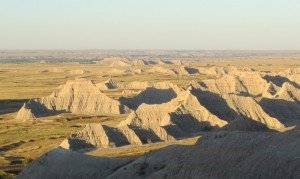 Badlands National Park in morning light