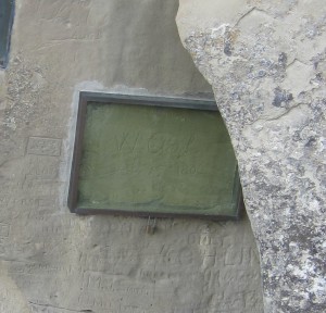 William Clark's signature in sandstone, Pompey's Pillar National Monumnet