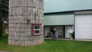 Outside Donn's bunkhouse