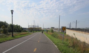 Bike trail through St. Paul, Minnesota