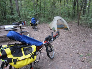 camp at Wild River State Park, Minnesota