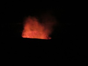 Kiluhea Crater at night