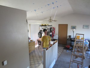 installing the pot rack