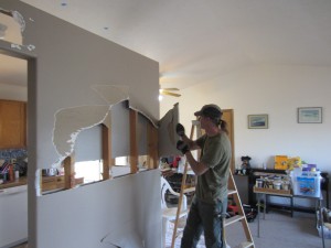 removing wallboard