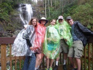 Hiking in the rain