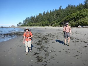 Hiking on the Washington coast