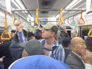 Zach in Tokyo subway