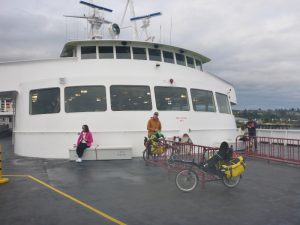 Bike racks on Black Ball Ferry