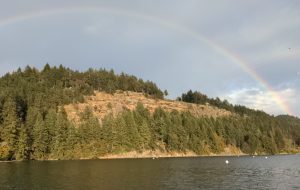 Rainbow at Montague Provincial Park